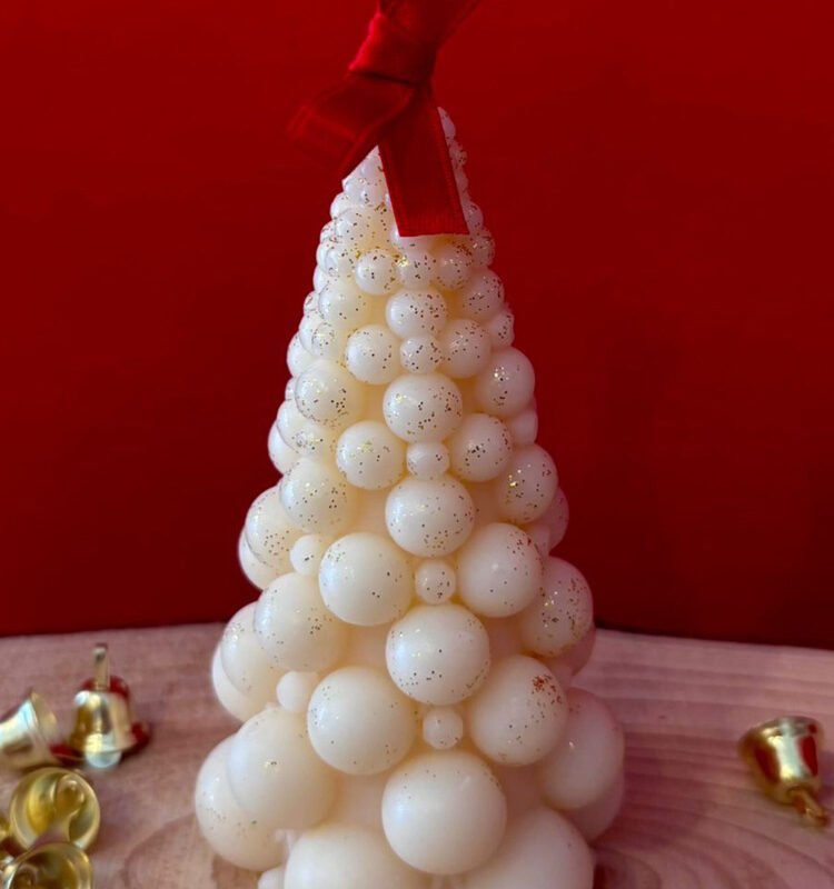 Albero bolle grande - Candela in cera di oliva