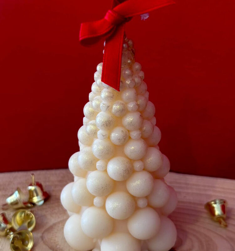 Albero bolle piccolo - Candela in cera di oliva