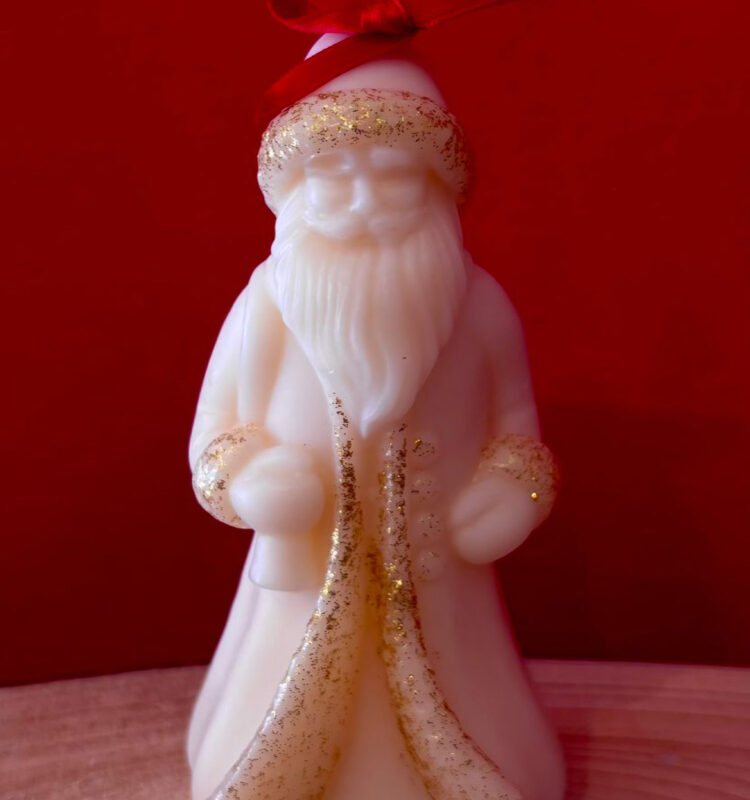 Babbo Natale - Candela in cera di oliva
