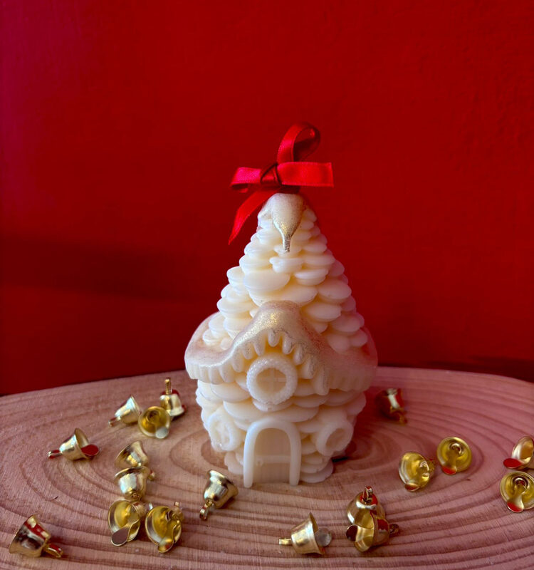 Casetta - Candela in cera di oliva