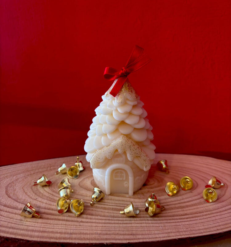 Casetta - Candela in cera di oliva