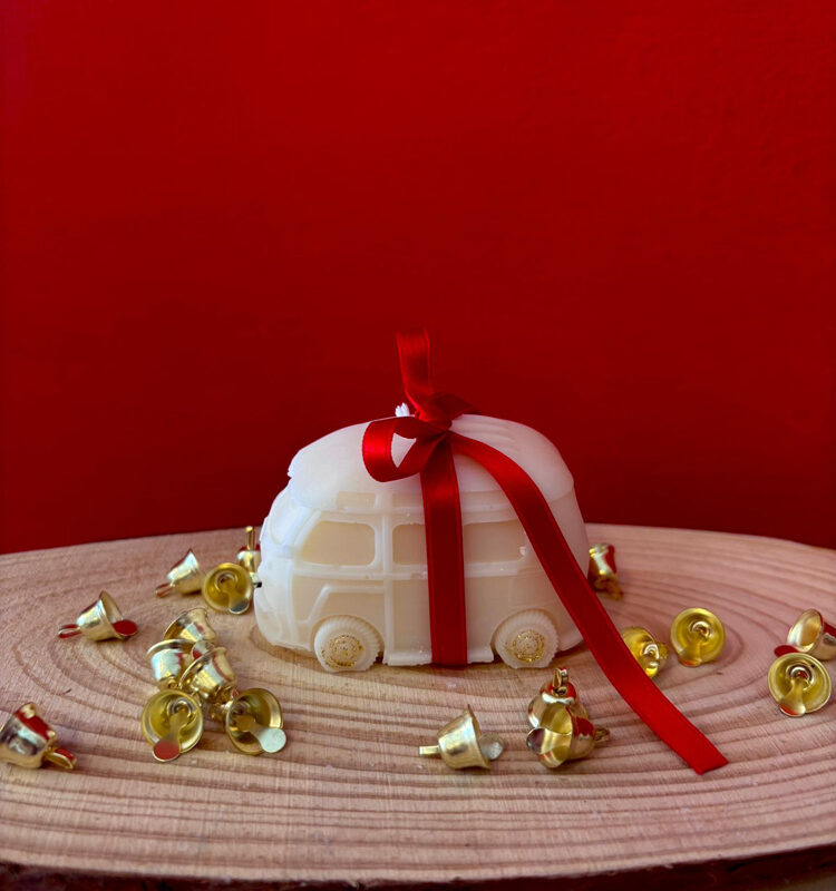 Furgoncino - Candela in cera di oliva