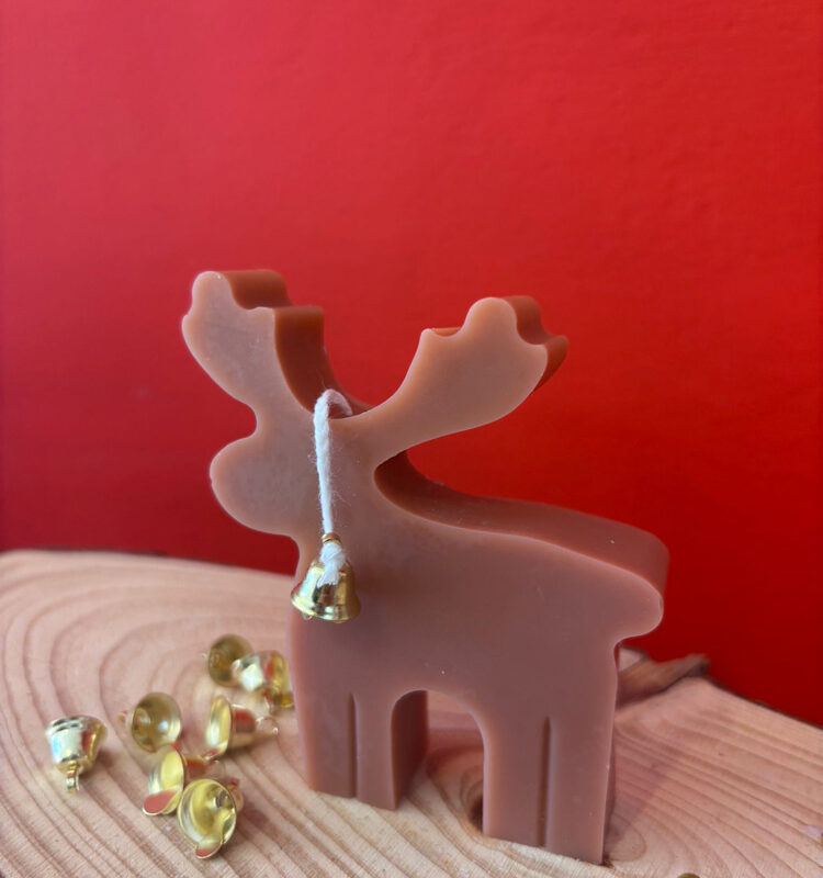 Renna - Candela in cera di olive