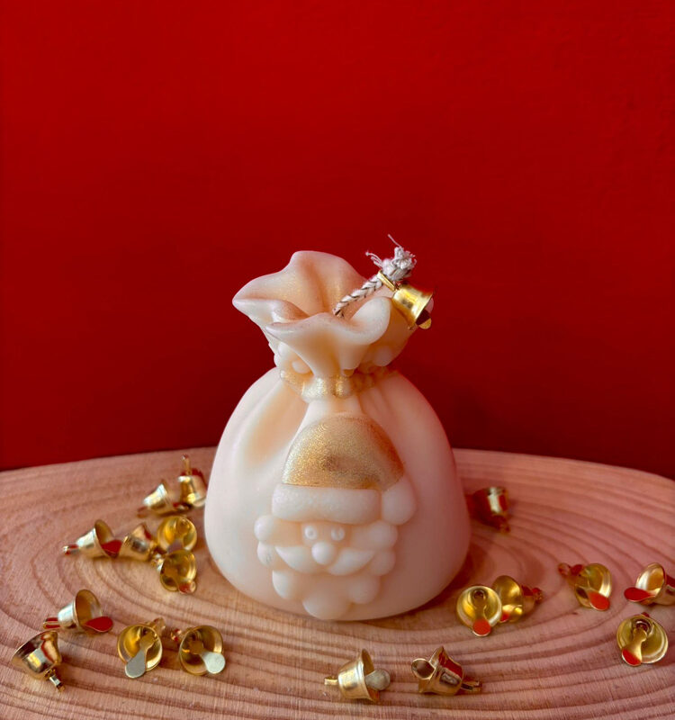 Sacco regalo - Candela in cera di oliva