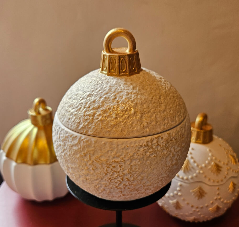 Candela in ceramica di gesso - La Candelara