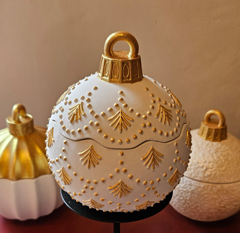 Candela in ceramica di gesso - La Candelara