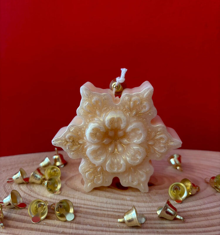 Stella di Natale - Candela in cera di oliva