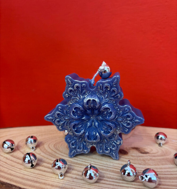 Stella di Natale - Candela in cera di oliva