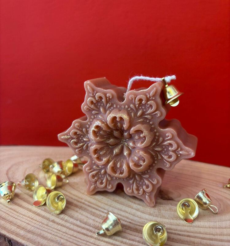 Stella di Natale - Candela in cera di olive